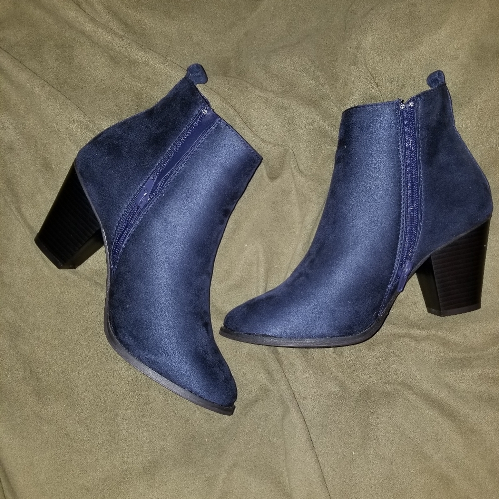 Women's Navy Ankle Boots